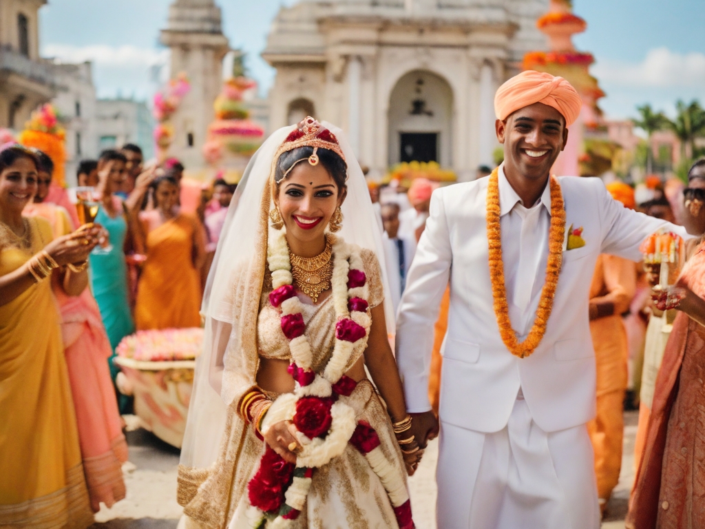 Mariage indien à Cuba
