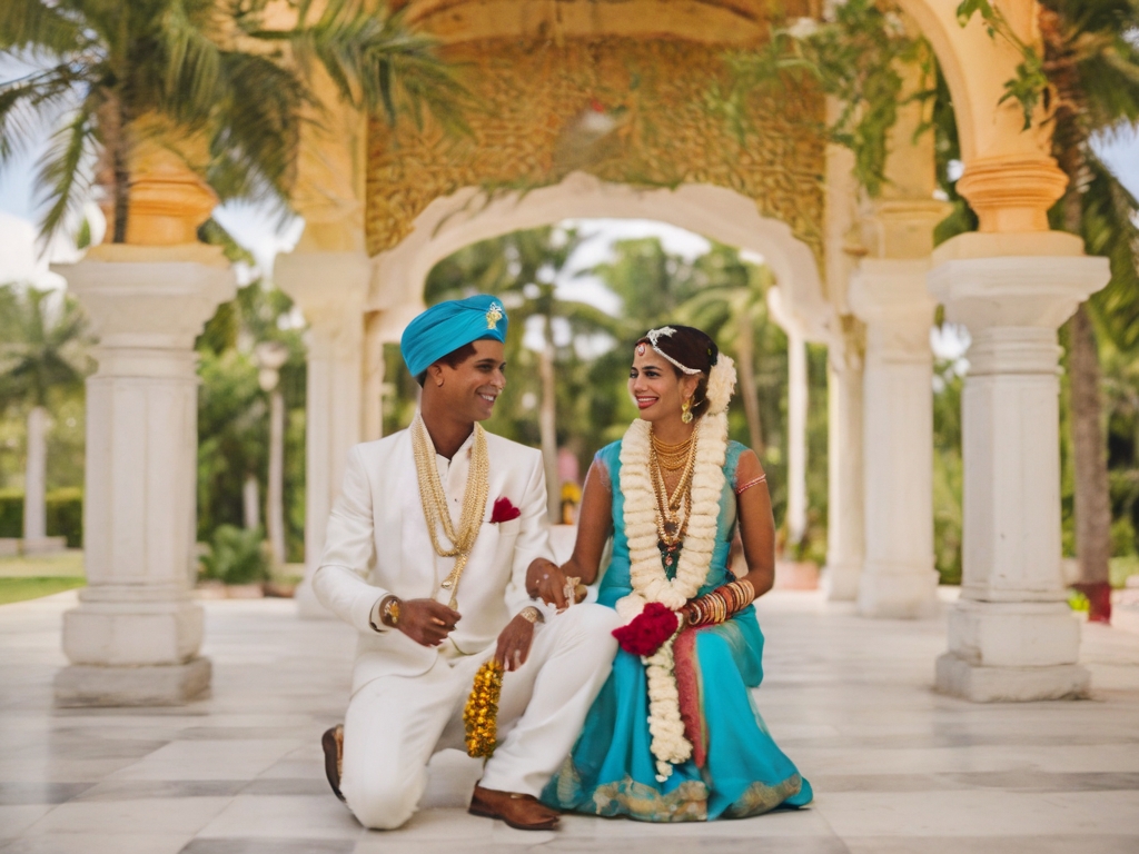 Indiskt bröllop på Kuba